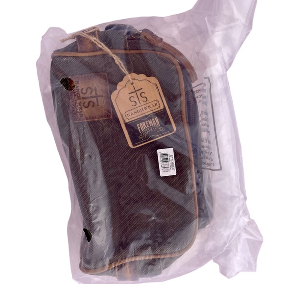 NWT - FOREMAN DARK CANVAS TOILETRY BAG by STS ๐ - Picture 5 of 5